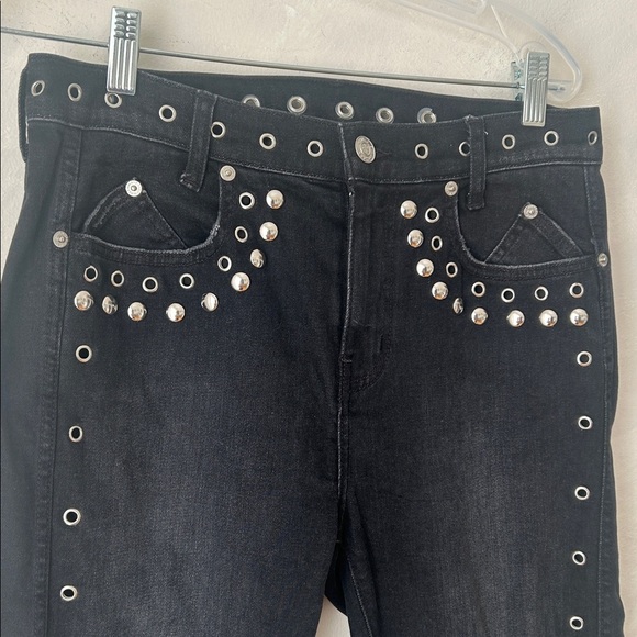 Current/Elliott The 7 Pocket High-rise Stiletto Studded jeans size 28 Revolve - Picture 7 of 12